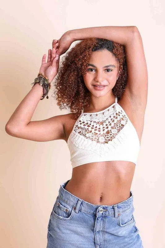 ❤️GYPSY FOX - Crochet Lace Bralette by Leto Accessories