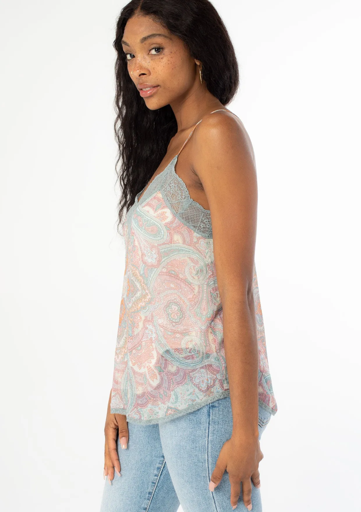 Hailey Lace Trim Camisole