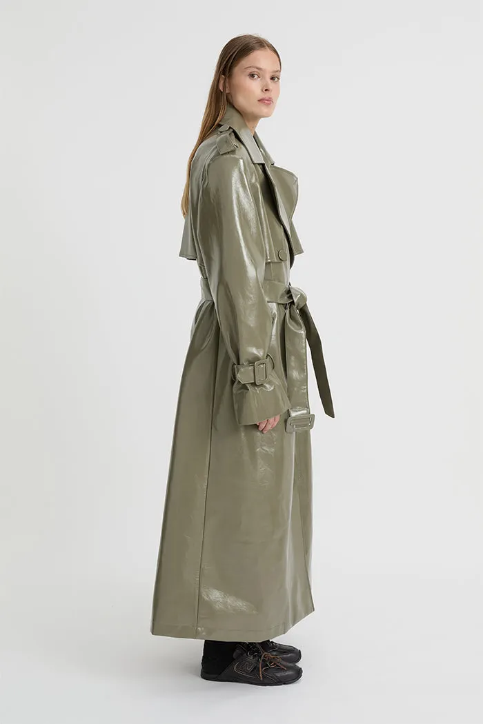 Hailey Trench Olive