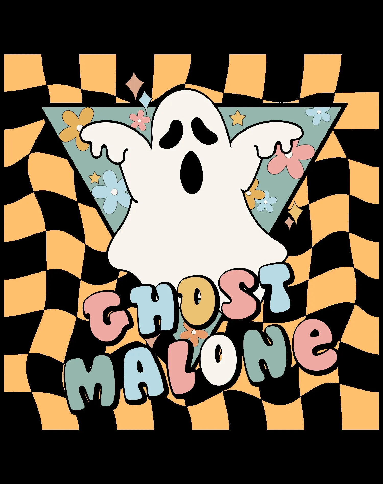 Halloween Cute Ghost Malone Parody Post Cool Hip Hop Joke Unisex Sweatshirt