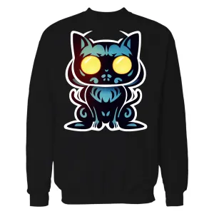 Halloween Horror Zombie Monster Black Cat Festival Rave Art Unisex Sweatshirt