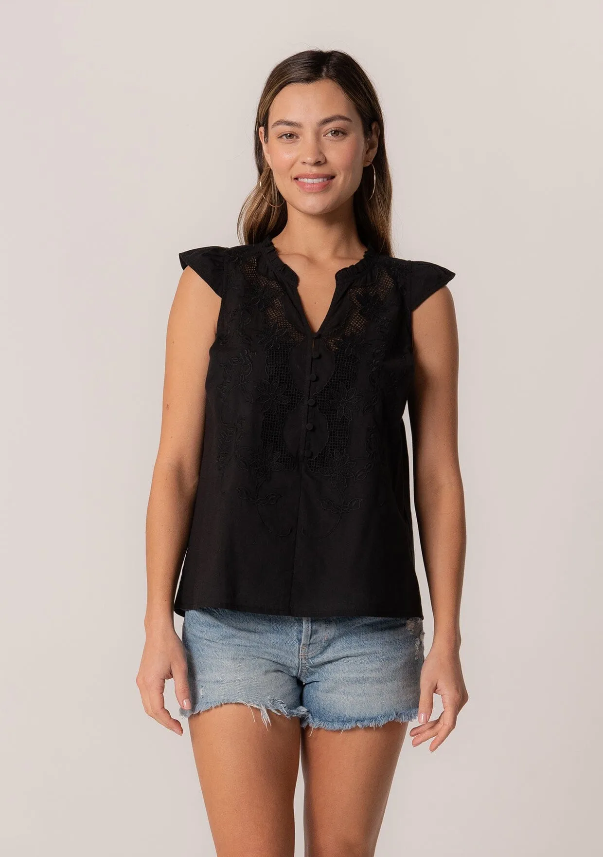 Hanna Embroidered Top