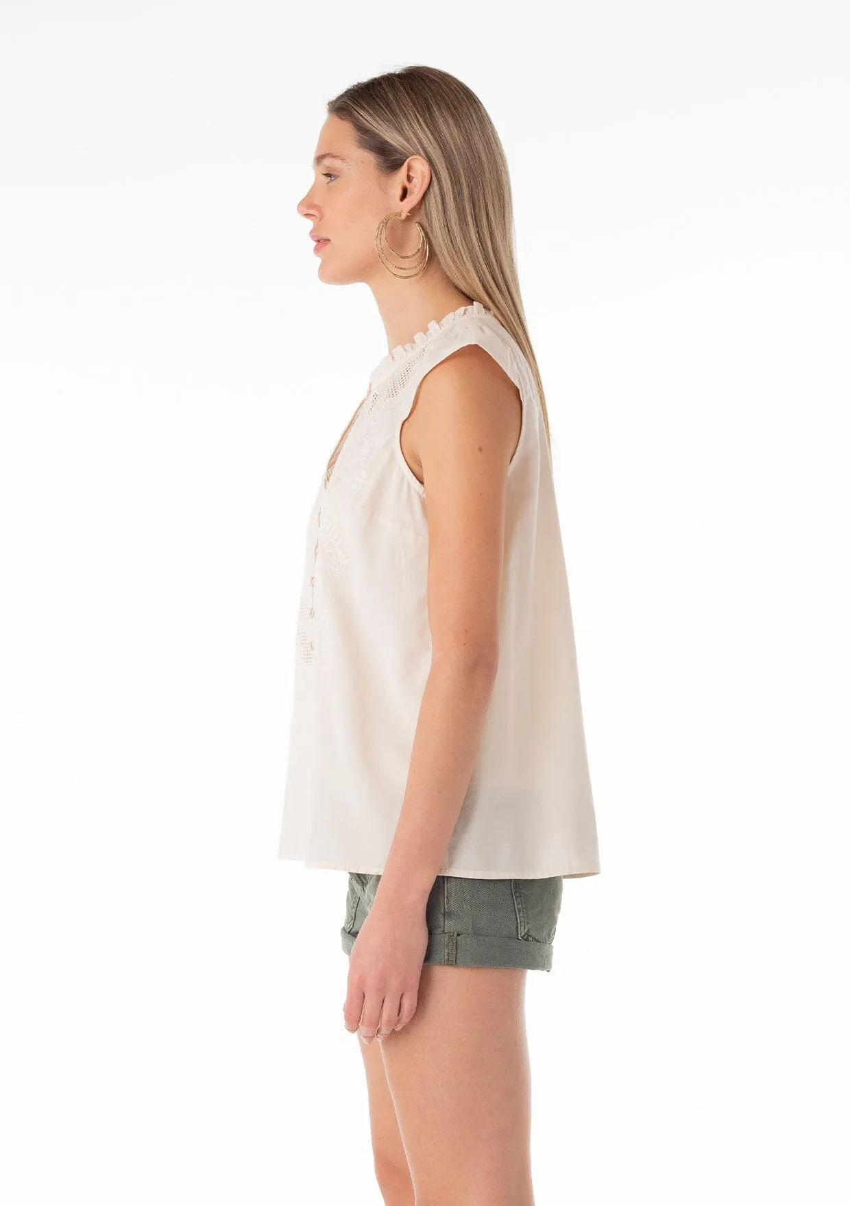 Hanna Embroidered Top