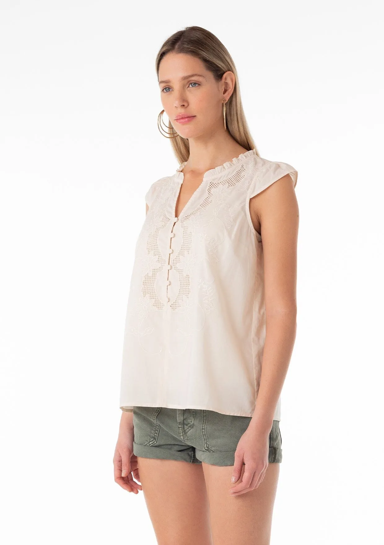 Hanna Embroidered Top