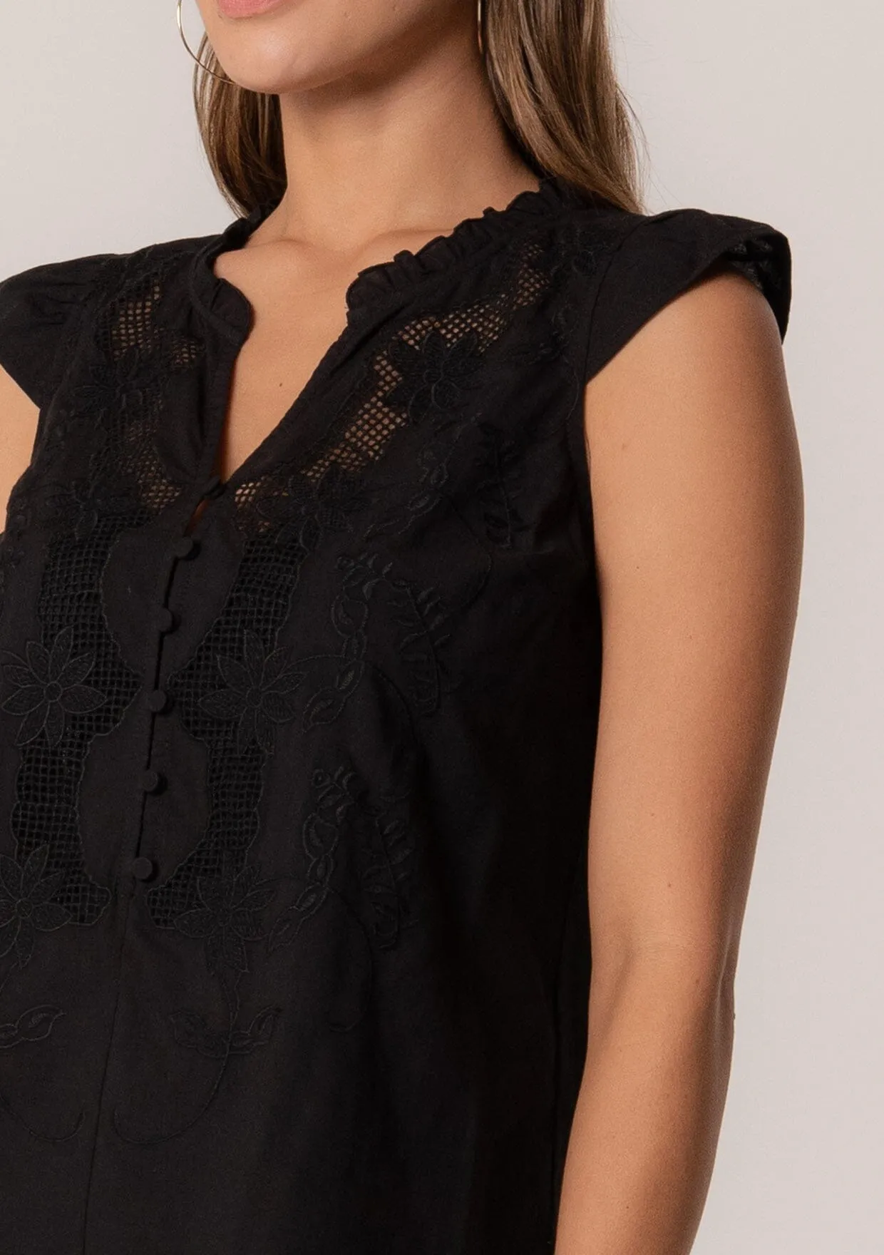 Hanna Embroidered Top