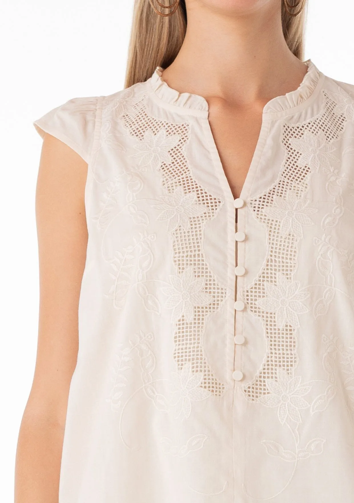Hanna Embroidered Top