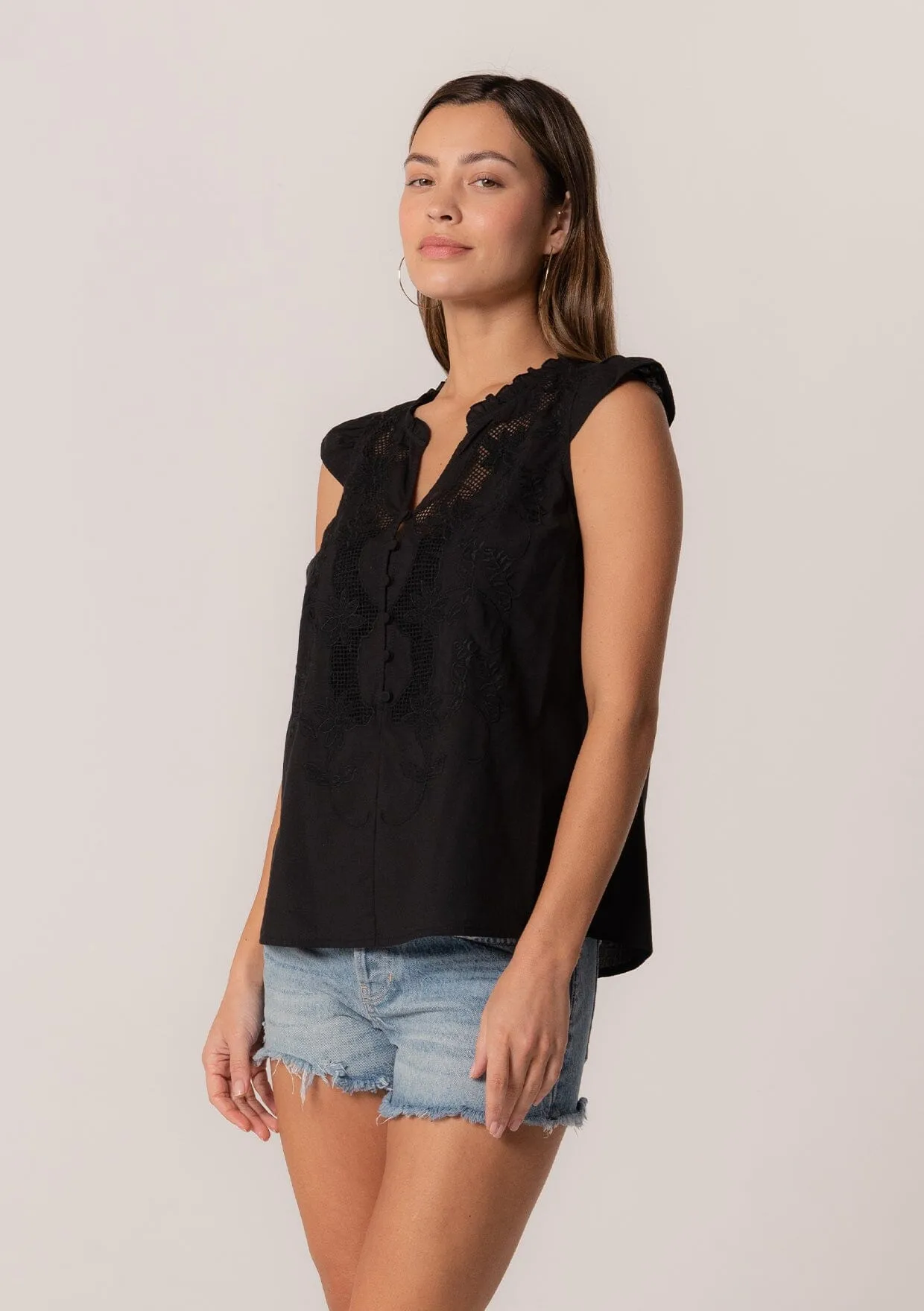 Hanna Embroidered Top