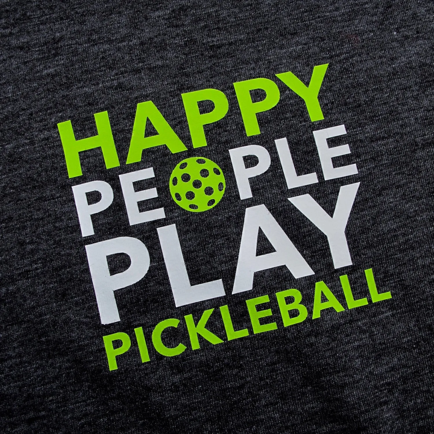 Happy People Play Pickleball Ladies T-Shirt - Vintage Casual Cotton Blend