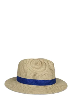 Hat Attack Womens Color Stripe Sun Hat Paper Fedora