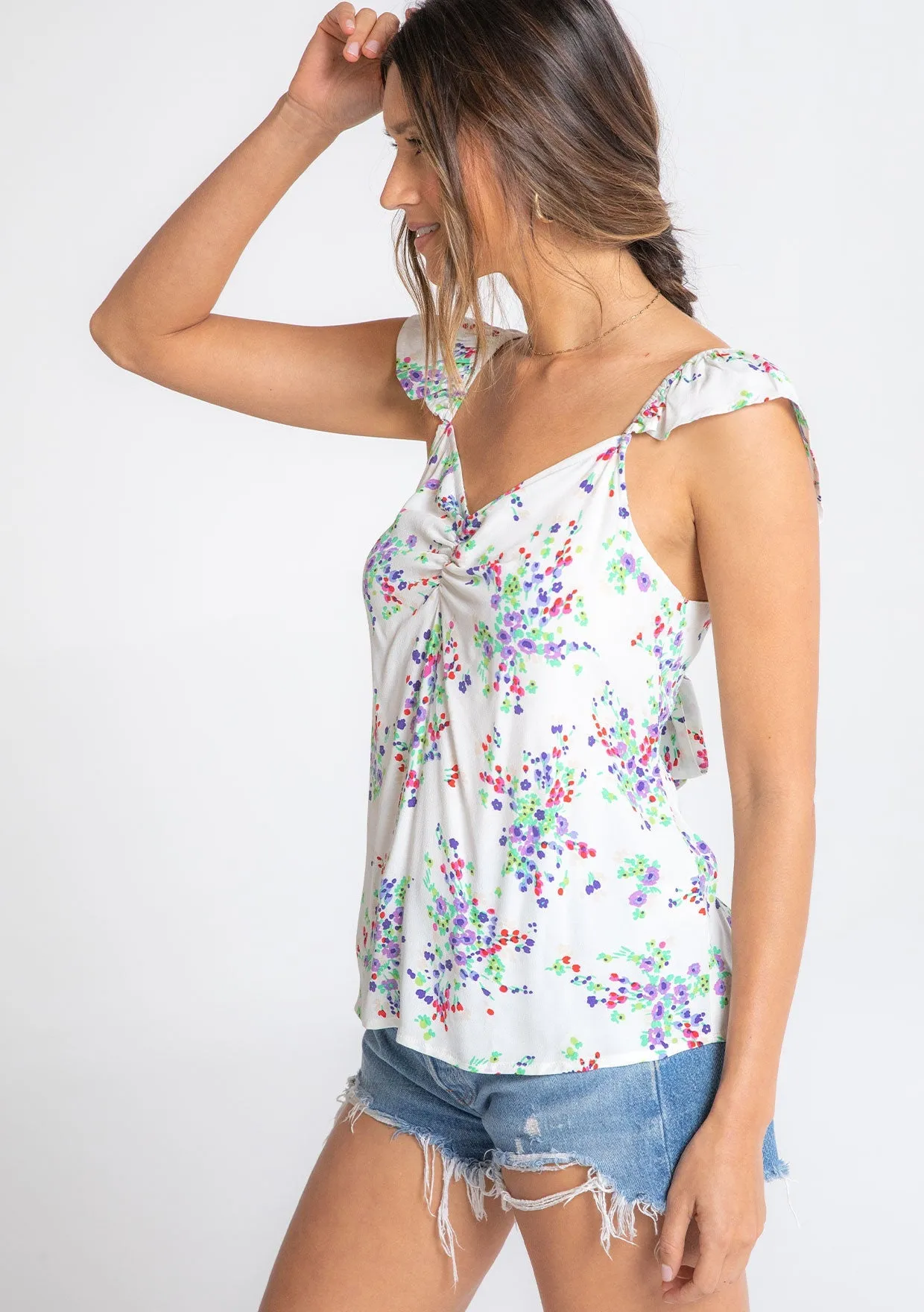 Hawthorn Flutter Sleeve Top