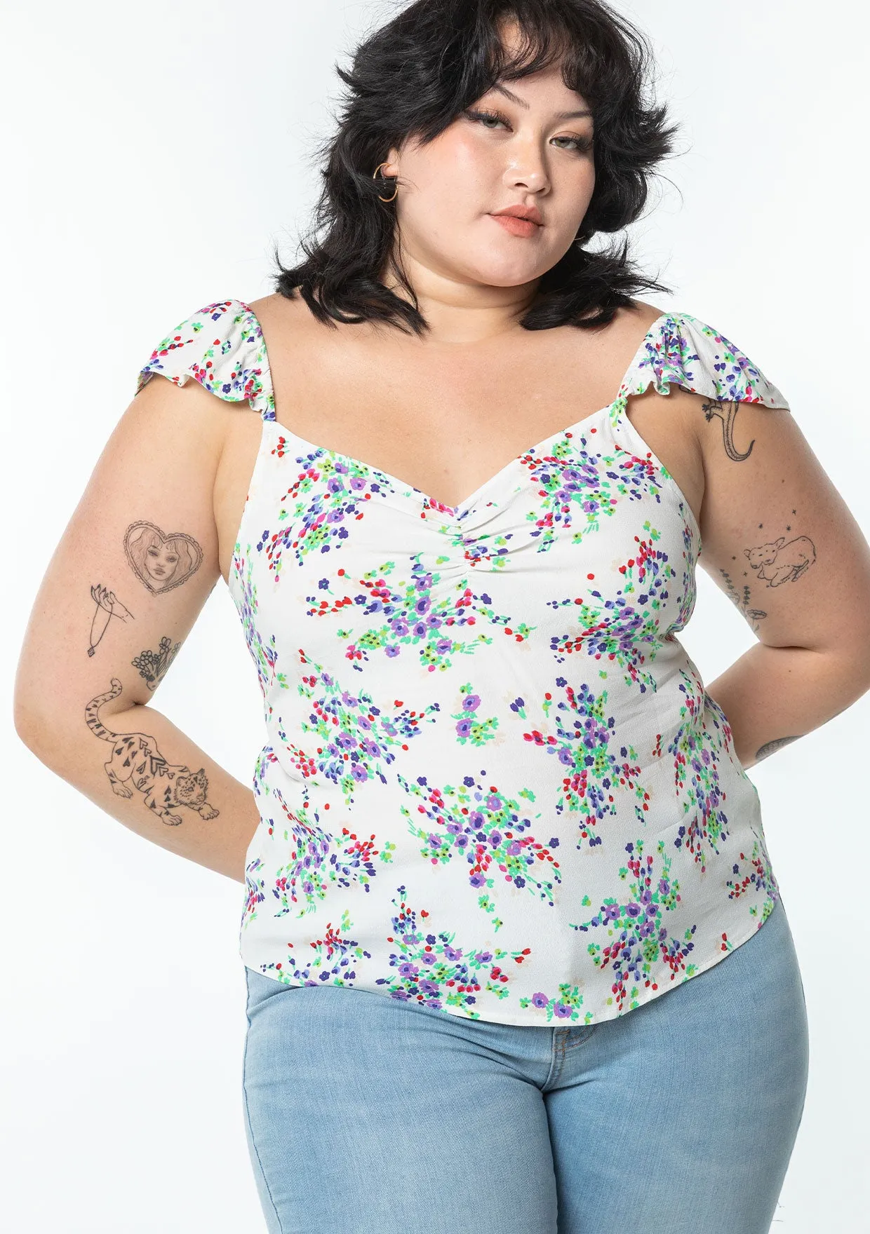 Hawthorn Flutter Sleeve Top