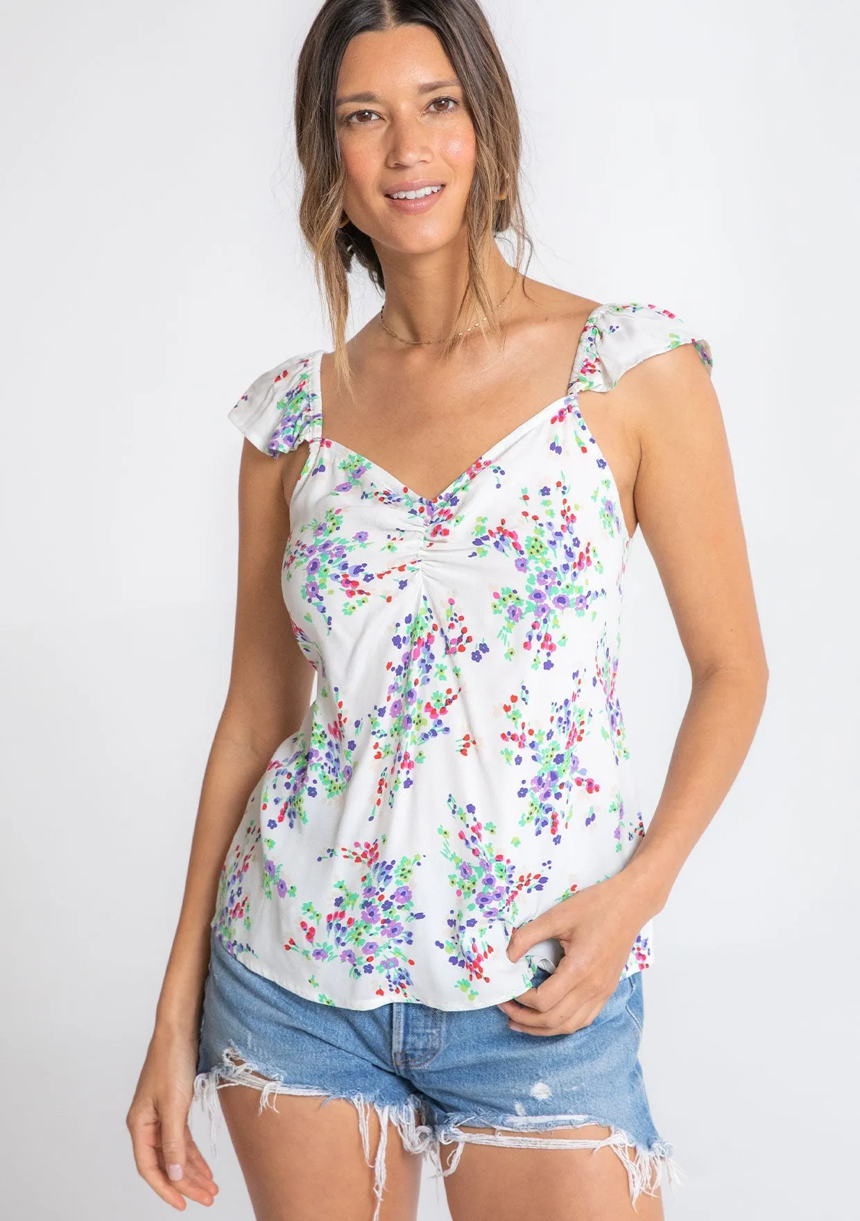Hawthorn Flutter Sleeve Top