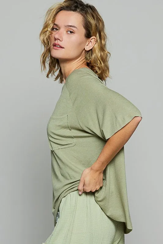 Hazel Blues® |  POL Round Neck Half Sleeve T-Shirt