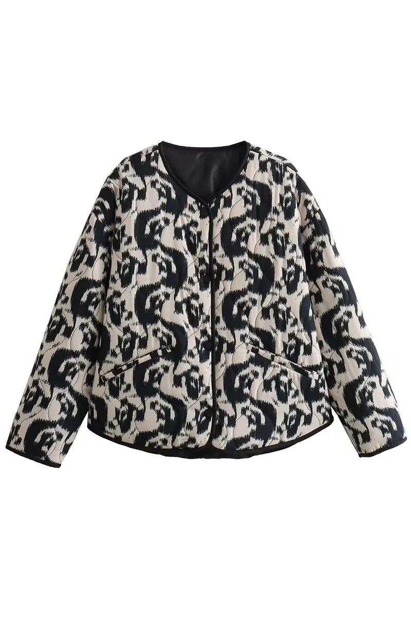 HCR1157 Urban Jungle Quilted Jacket Outerwear