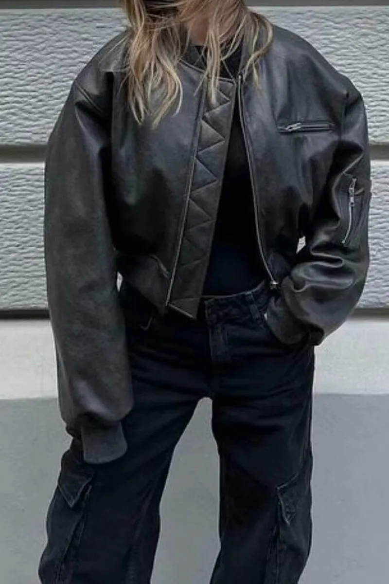 HCS1103 Urban Maverick Leather Jacket Outerwear