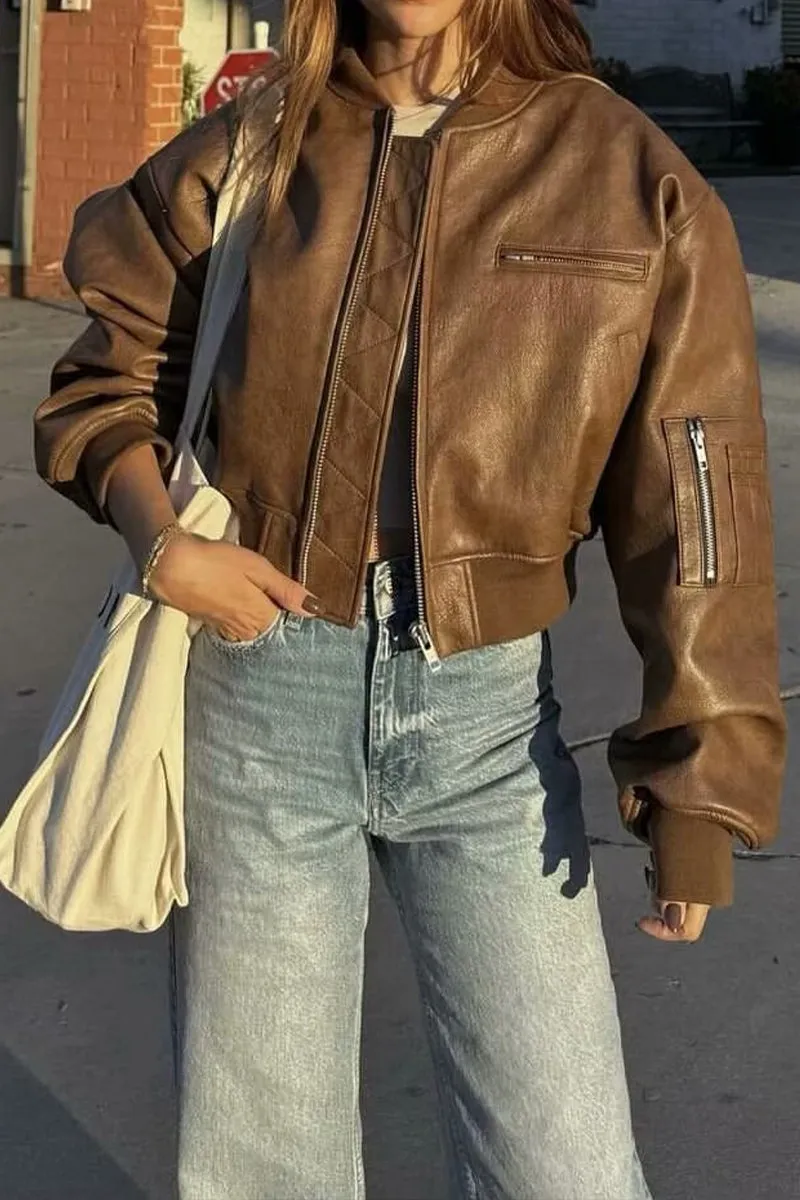 HCS1103 Urban Maverick Leather Jacket Outerwear
