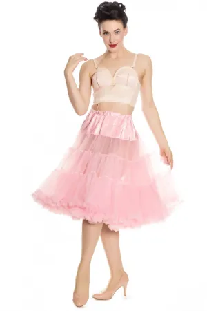 Hell Bunny Long Petticoat Dolly Pink