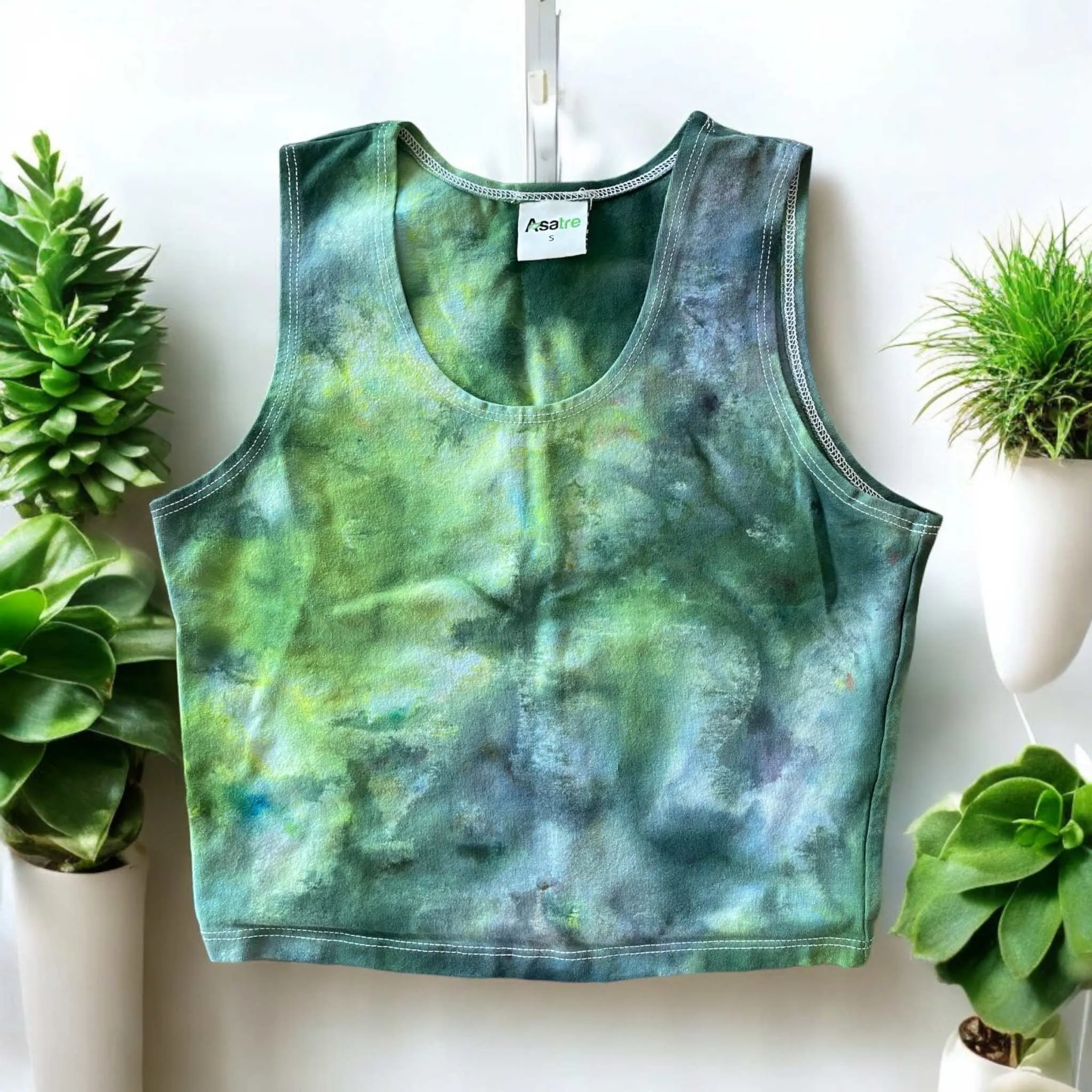 Hemp Crop Top Tank - Tie Dye