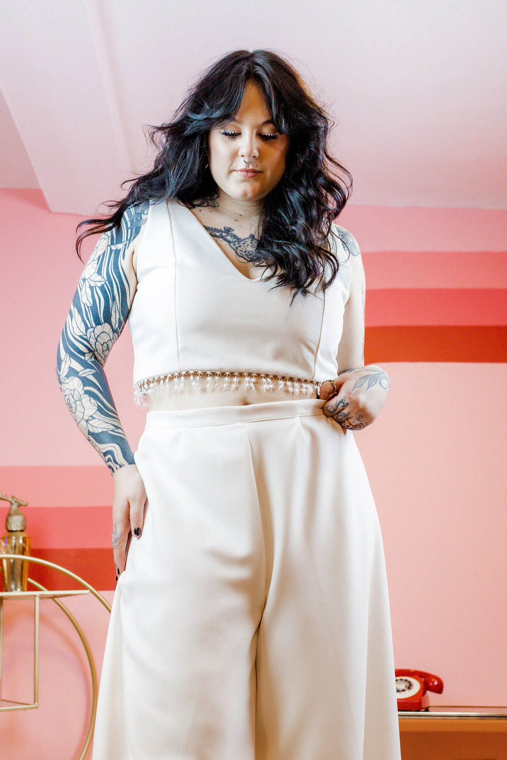 Hepburn star hem top