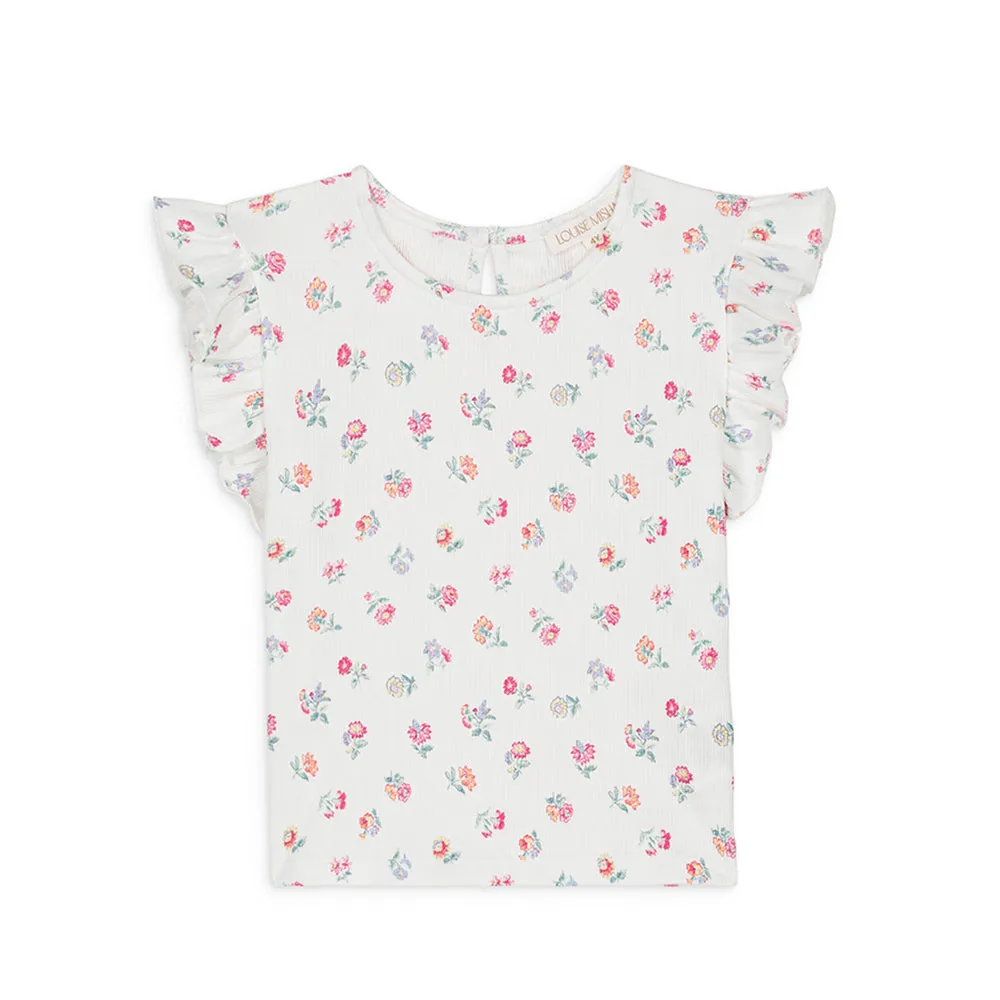 Hermance Tee & Leggings Set | White Felicita Flowers
