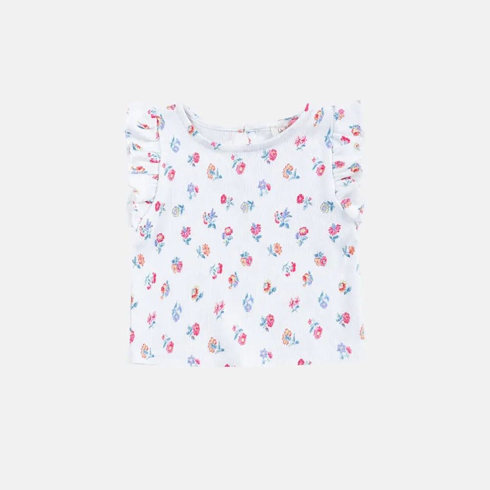 Hermance Tee & Leggings Set | White Felicita Flowers