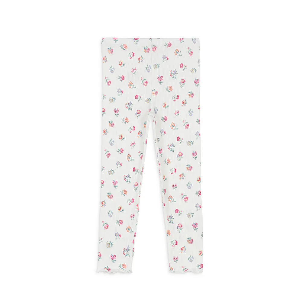 Hermance Tee & Leggings Set | White Felicita Flowers