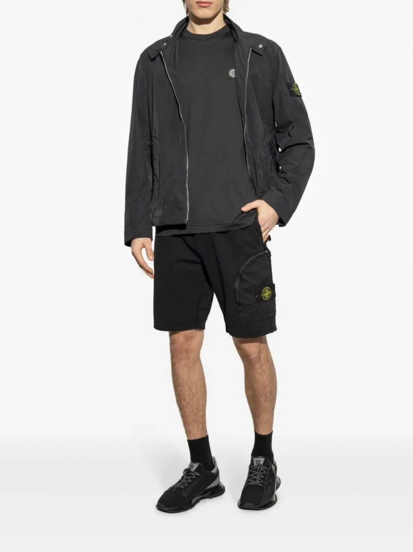 High-Performance Black Activewear Shorts With Adjustable Waist And Pocket Features
