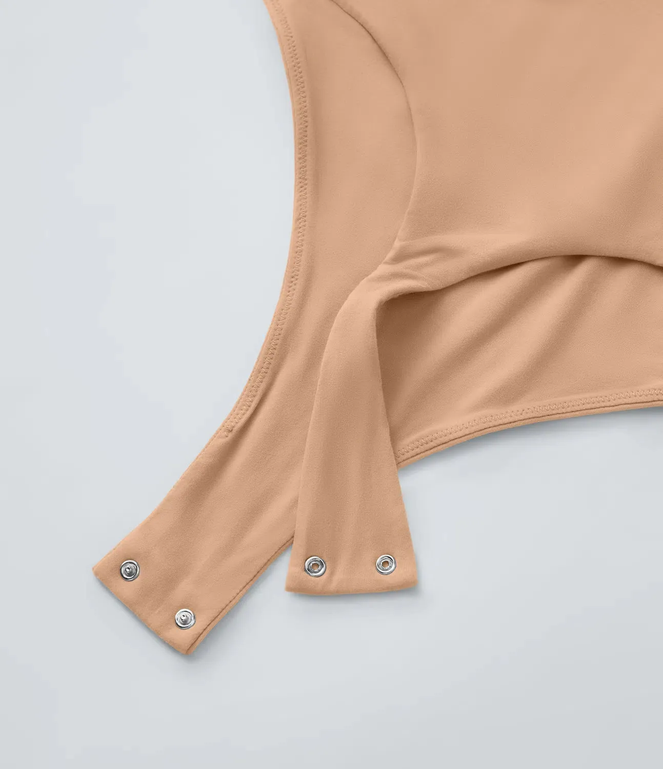 High-Stretch Skin-Friendly Bodysuit | Round Neck & Sleeveless