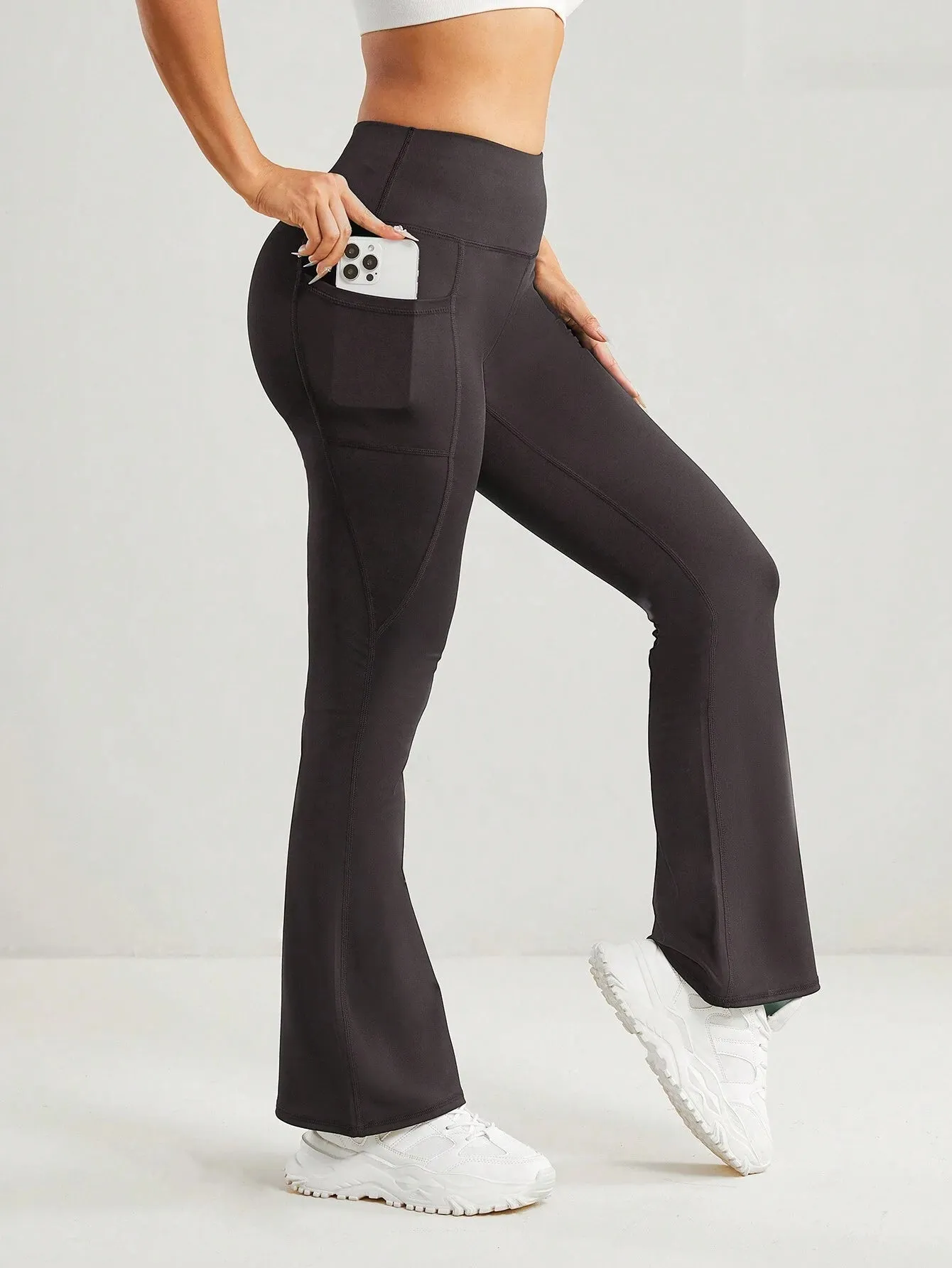 High Waist Casual Sports Flare Leggings