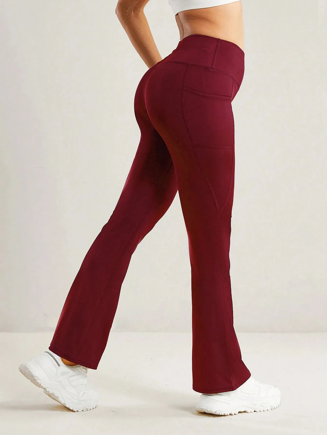 High Waist Casual Sports Flare Leggings