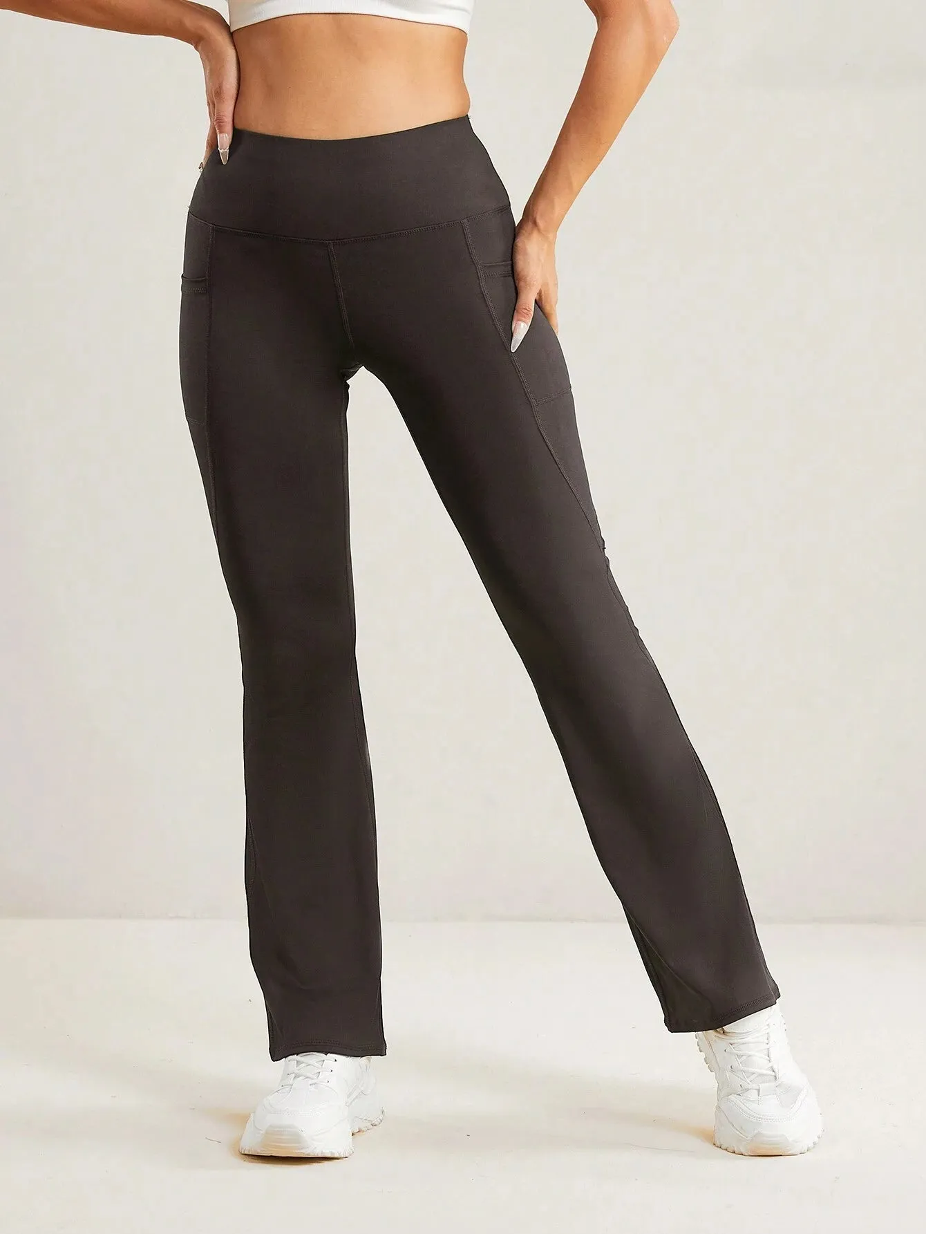 High Waist Casual Sports Flare Leggings