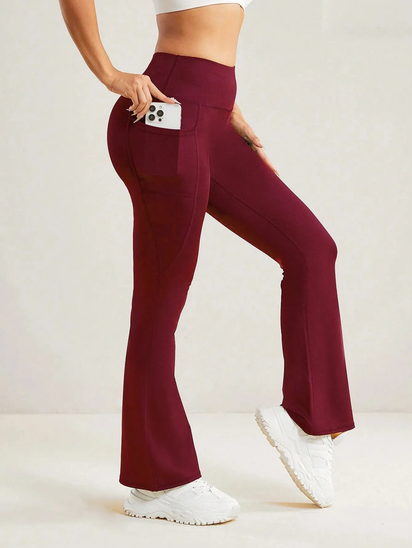 High Waist Casual Sports Flare Leggings