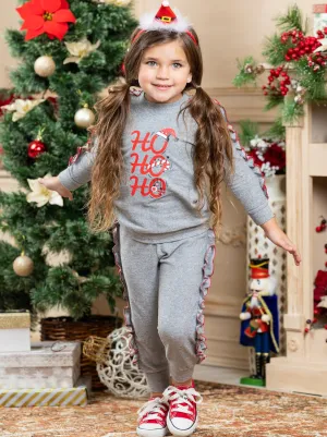 Ho Ho Ho Ruffle Loungewear Set