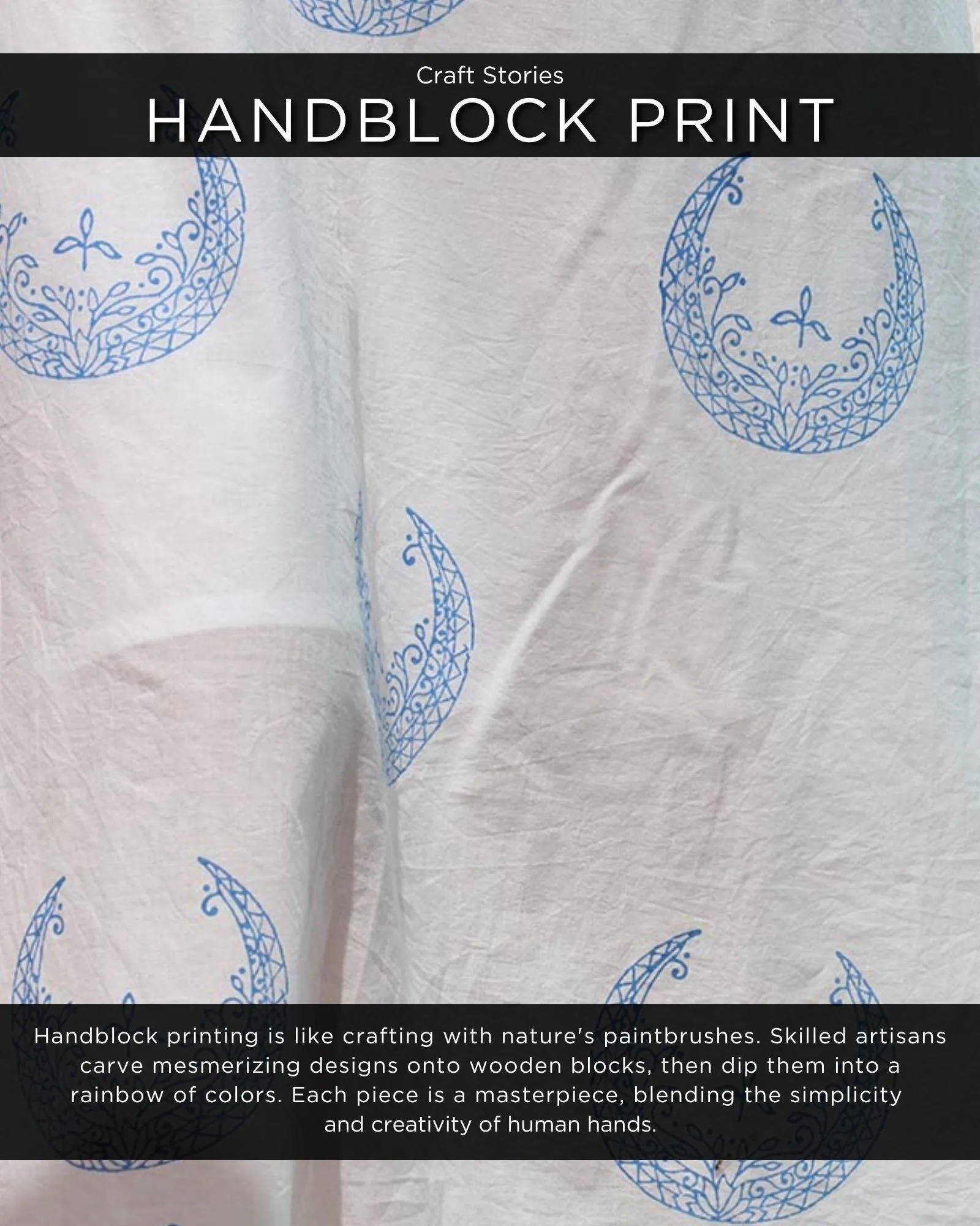 Iris Handprinted Cotton Kurta Set - WITC