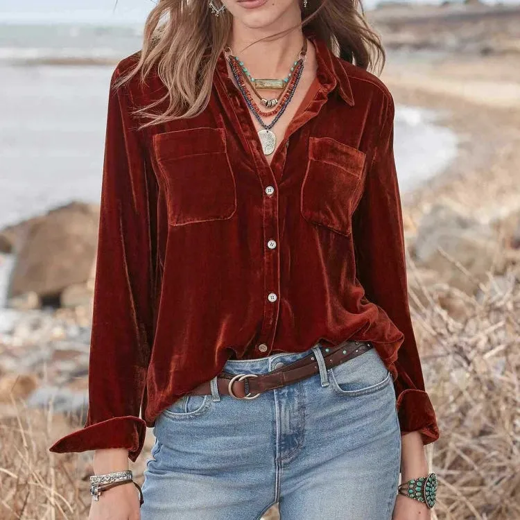 Isadora Velvet Shirt