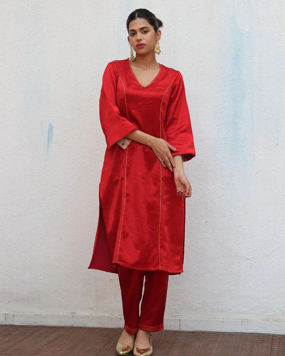 Ishq Mashru Silk Kurti & Bottom SET OF 2 - Sufiyana