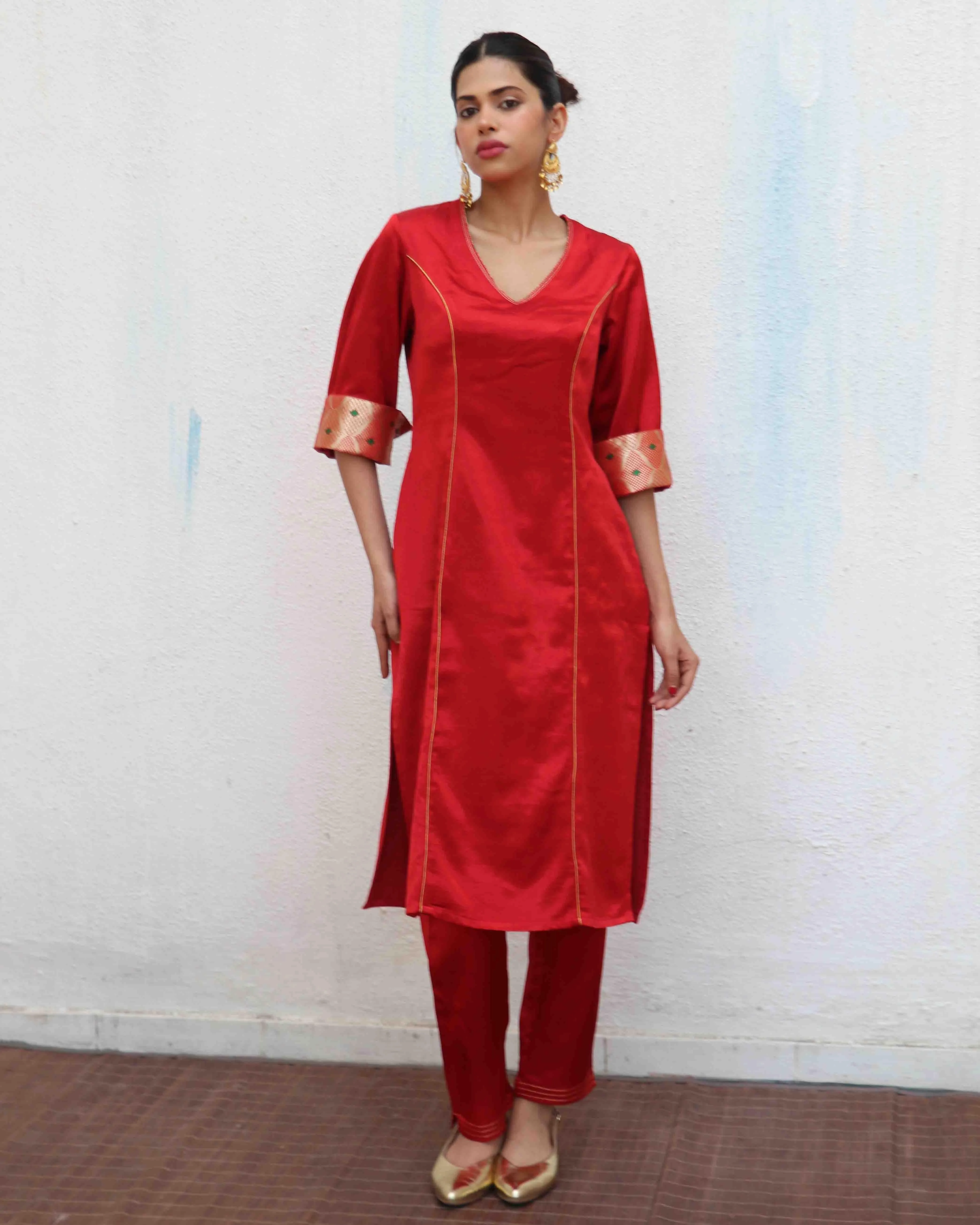 Ishq Mashru Silk Kurti & Bottom SET OF 2 - Sufiyana