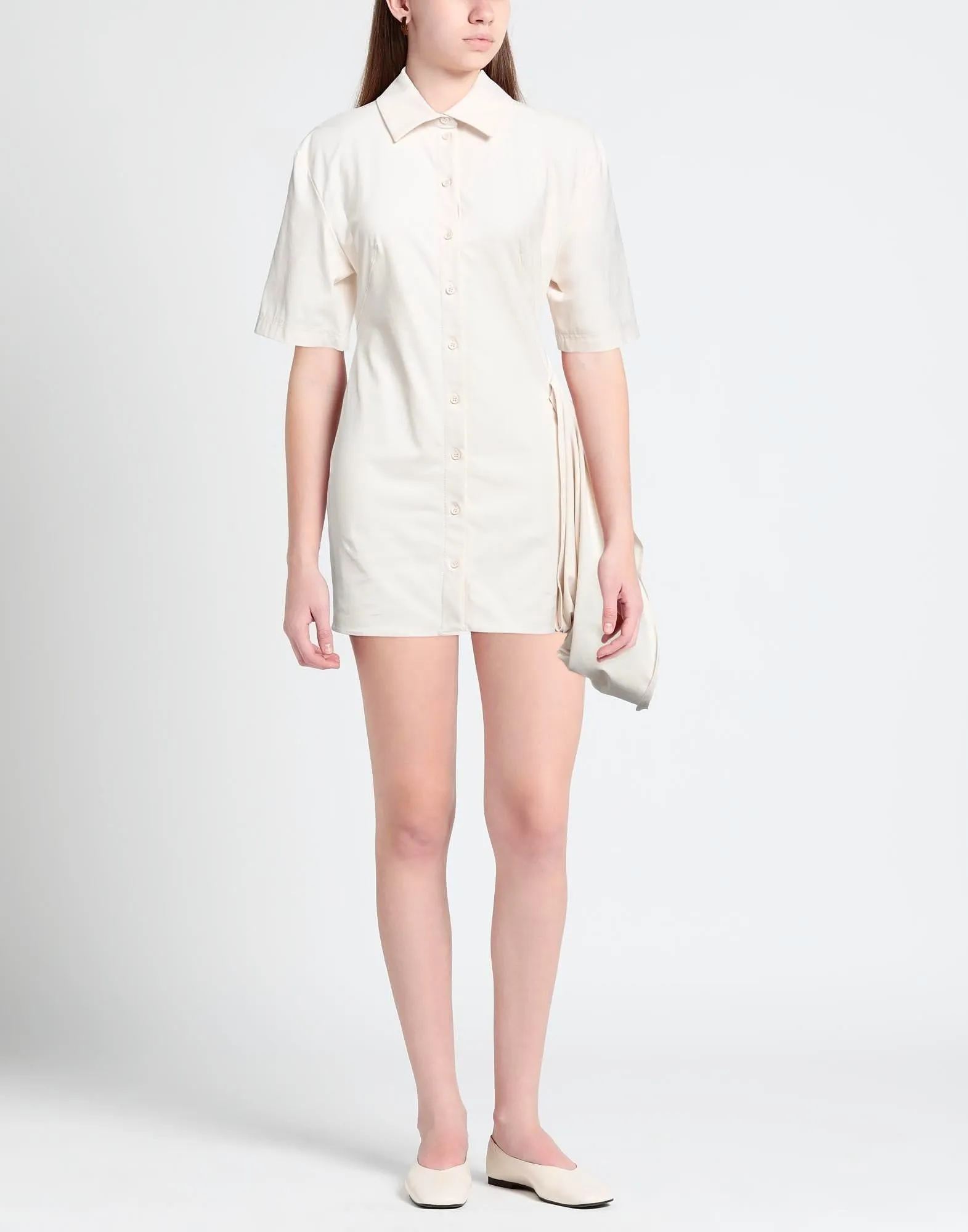 Jacquemus shirtdress, cream
