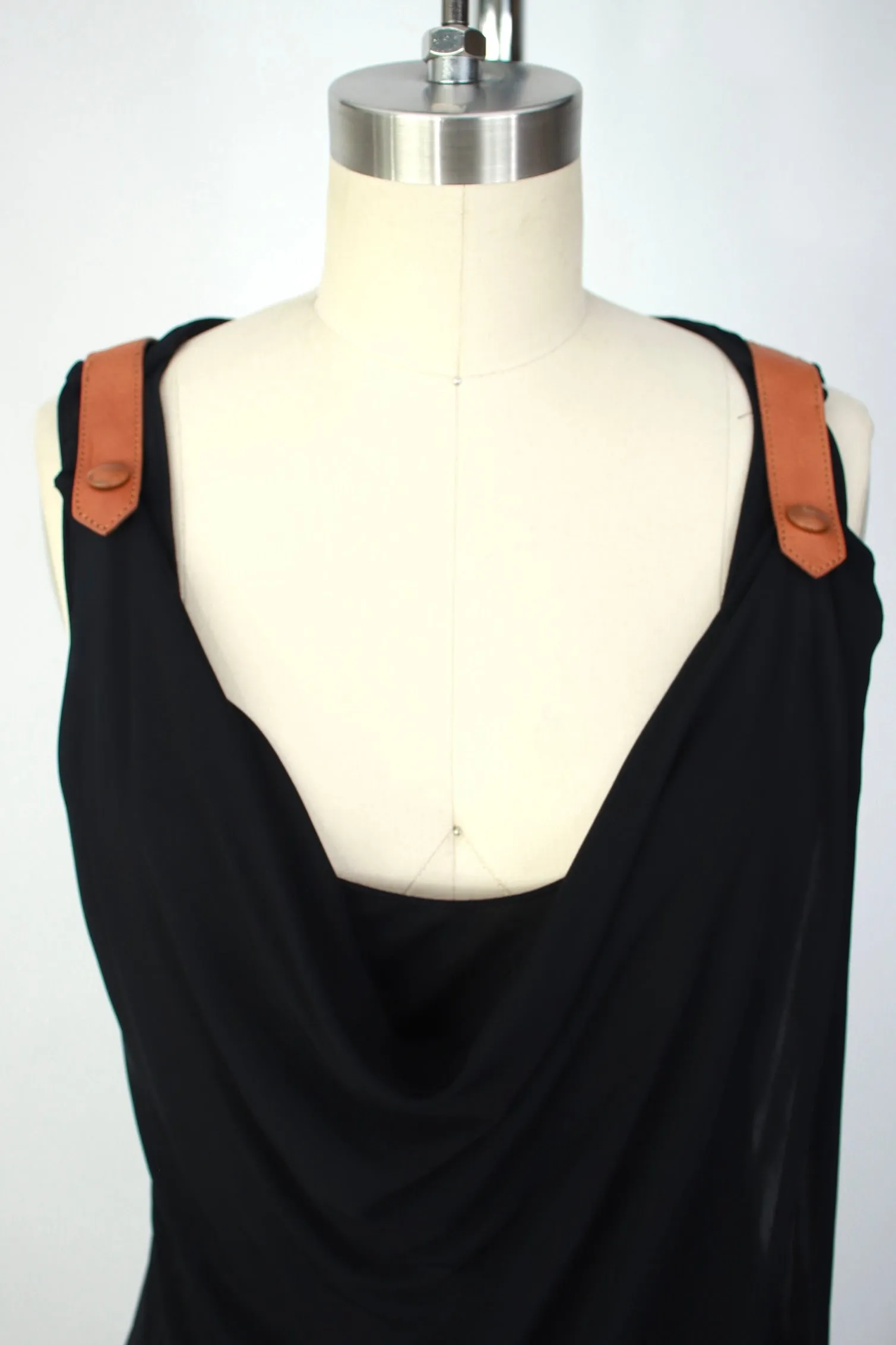 Jean Paul Gaultier Draped Leather Strap Dress*