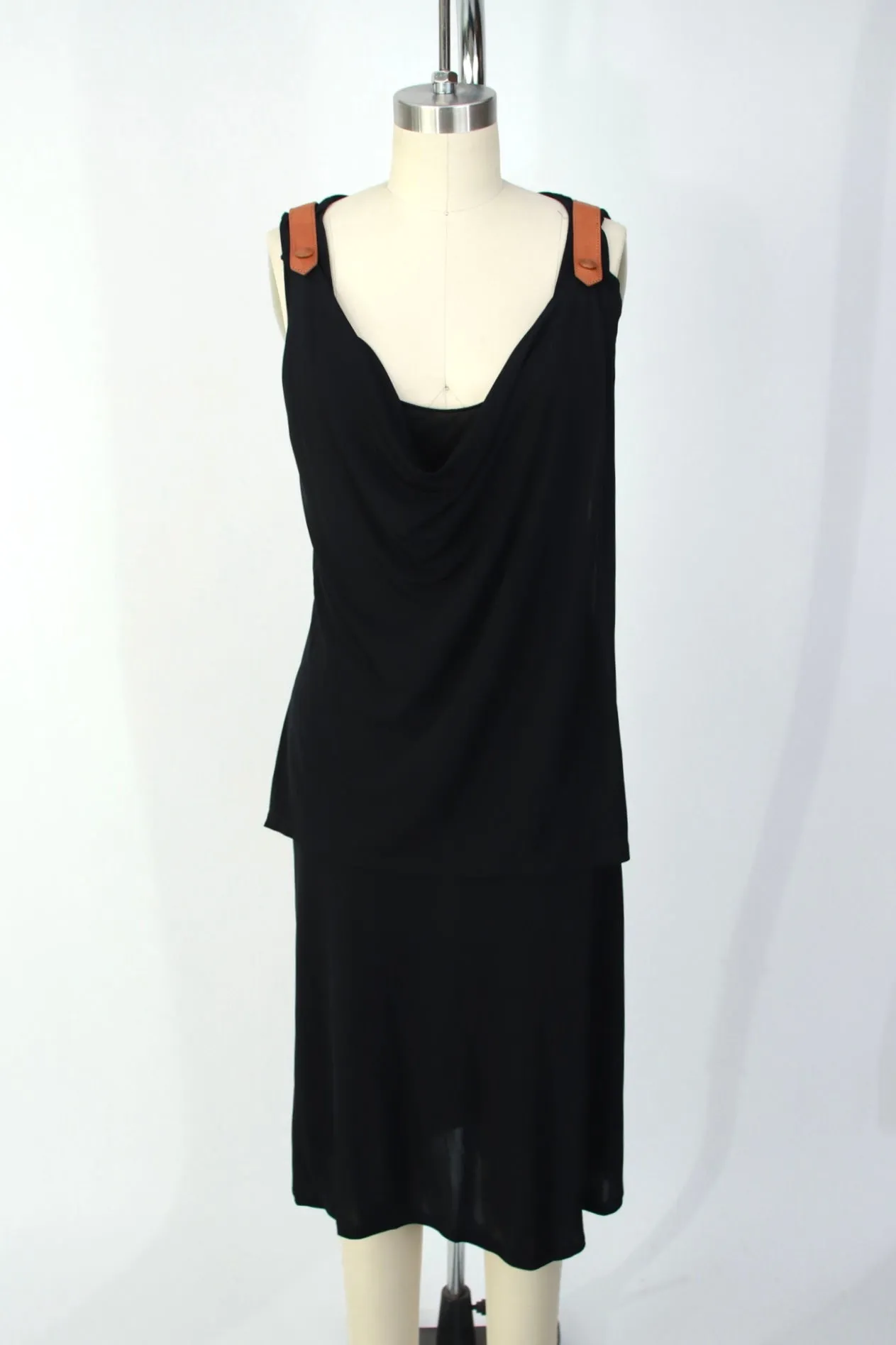 Jean Paul Gaultier Draped Leather Strap Dress*