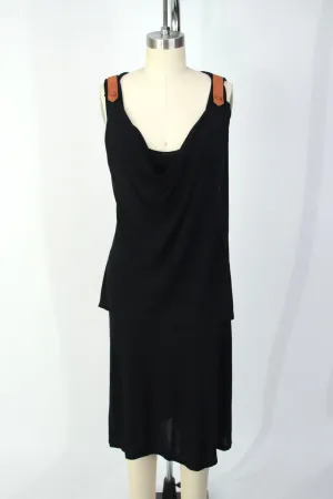 Jean Paul Gaultier Draped Leather Strap Dress*