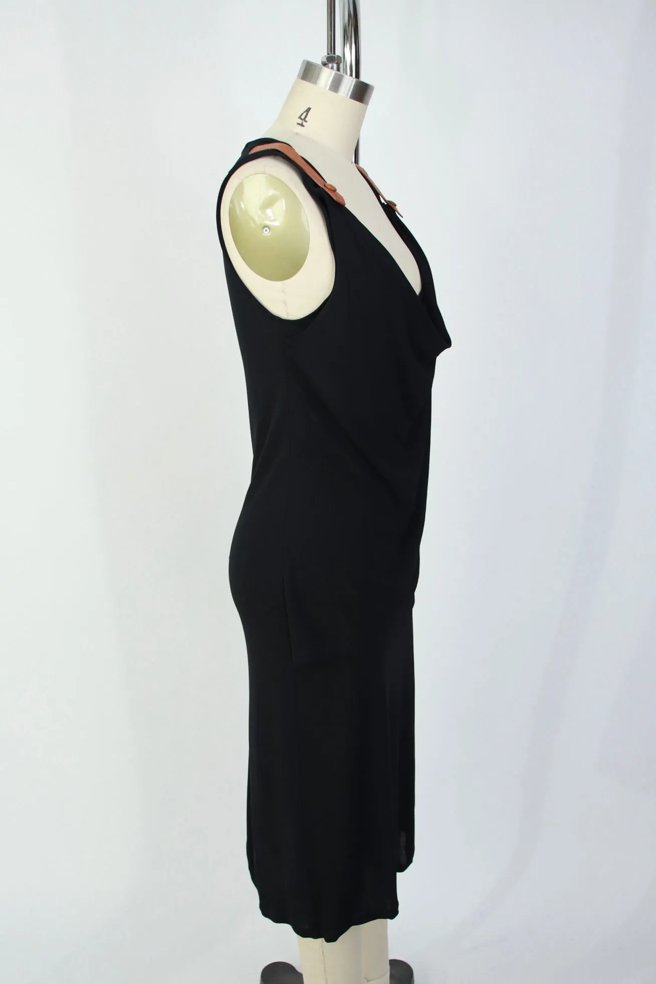 Jean Paul Gaultier Draped Leather Strap Dress*