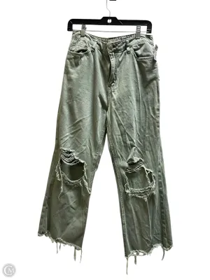 Jeans Wide Leg By Altard State In Green, Size: 8