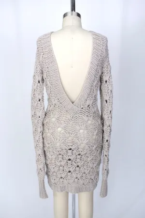 Jen Kao Cashmere Knit Mini Dress*