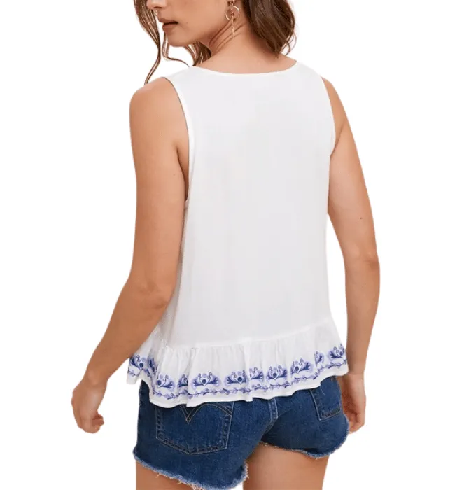 Jennifer Embroidered Tank