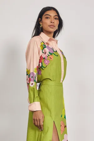 Jewel Floral Long Sleeve Shirt