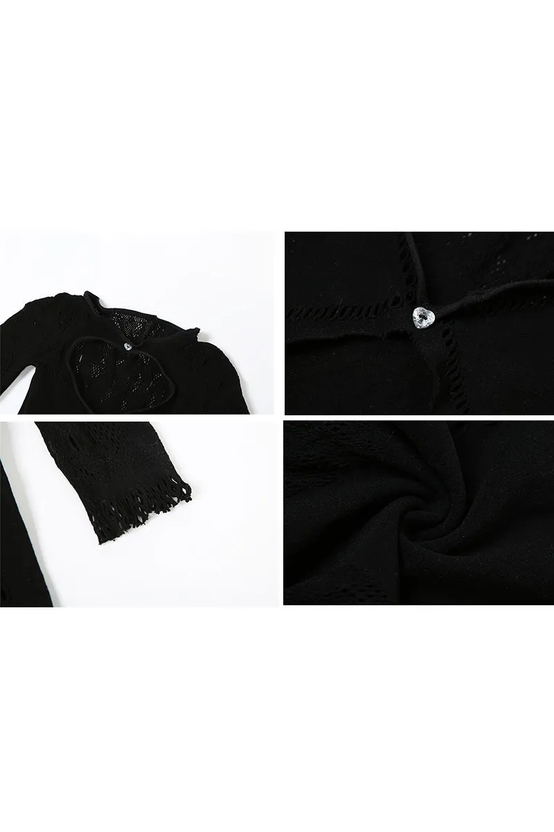 JI0190 Crochet Mesh Jumpsuits