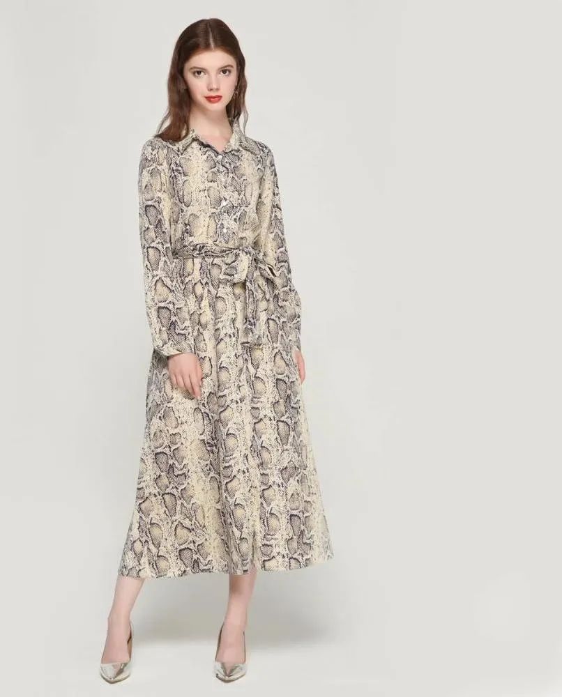 Jill Scott Vintage Leopard Print Maxi Dress