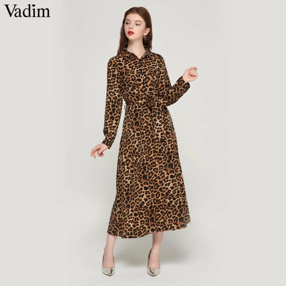 Jill Scott Vintage Leopard Print Maxi Dress