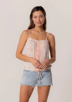 Joella Button Front Tank Top